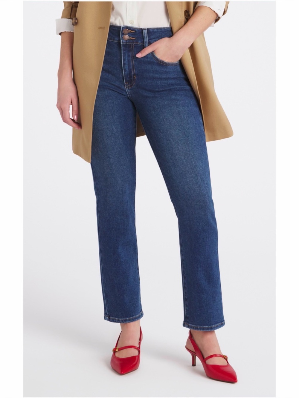 Just USA Rosalina Double Button Slim
Straight Jean in size 4/28